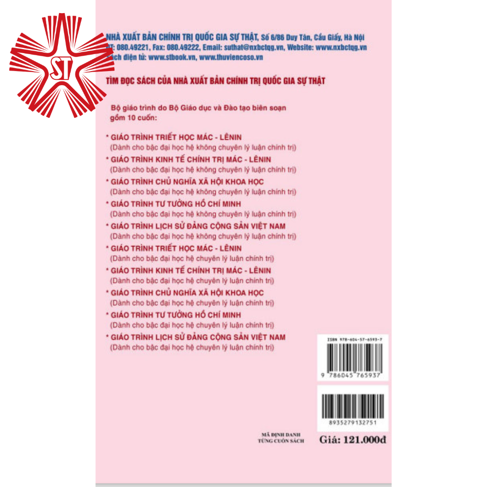 Giáo trình Triết học Mác - Lênin (Hệ chuyên...)