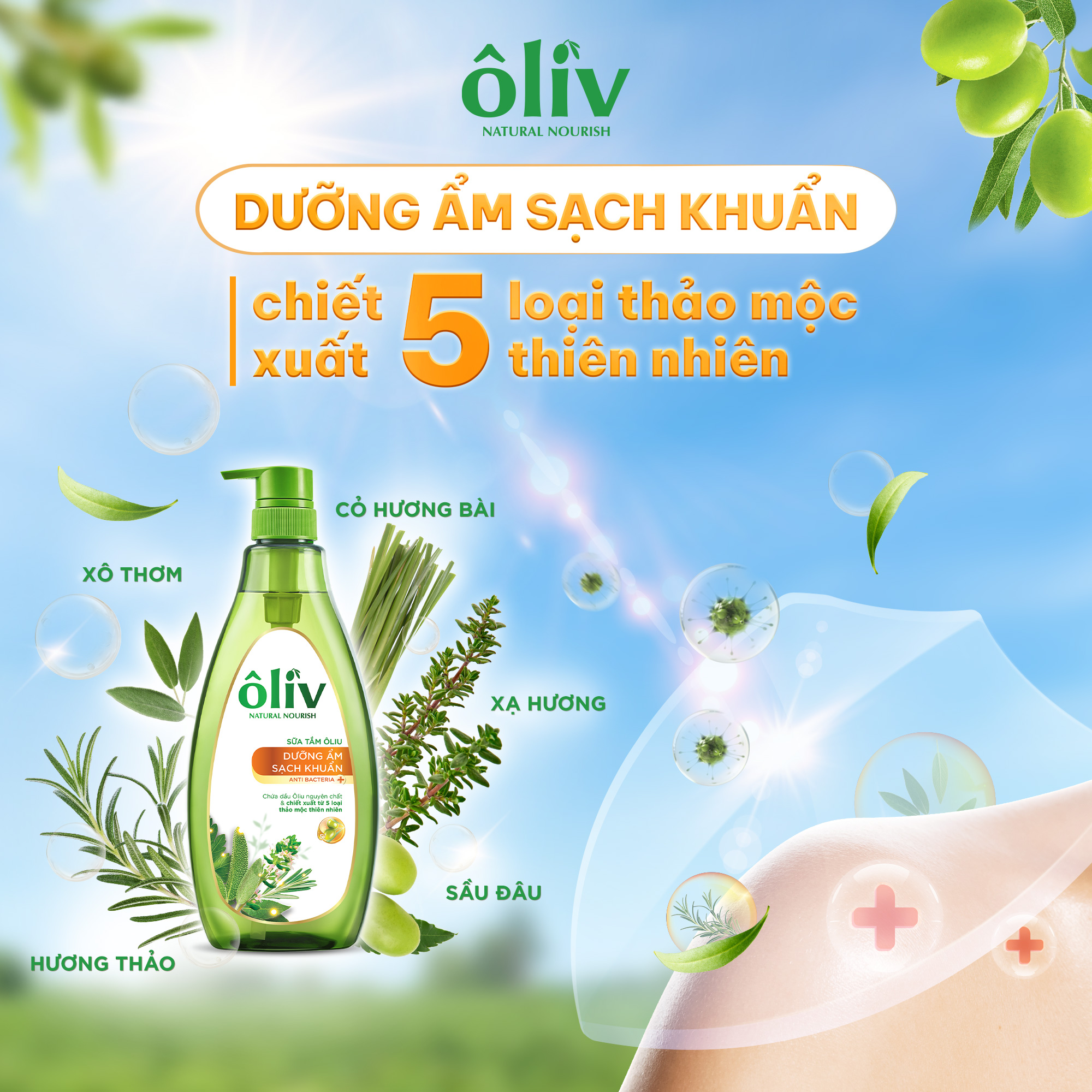 Sữa Tắm Ôliv Dưỡng Ẩm 650ML