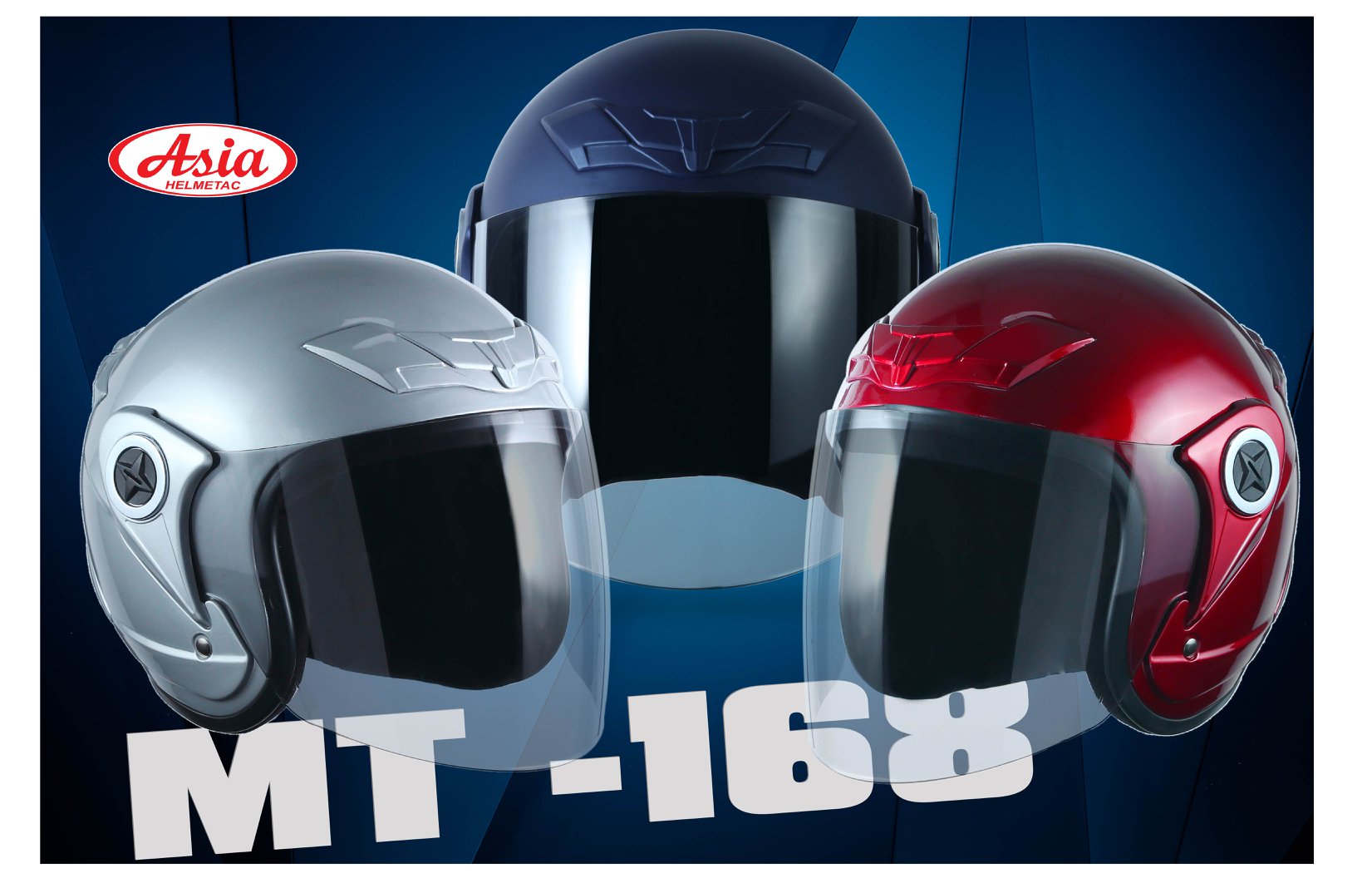 Mũ Bảo Hiểm 3/4 ASIA MT-168