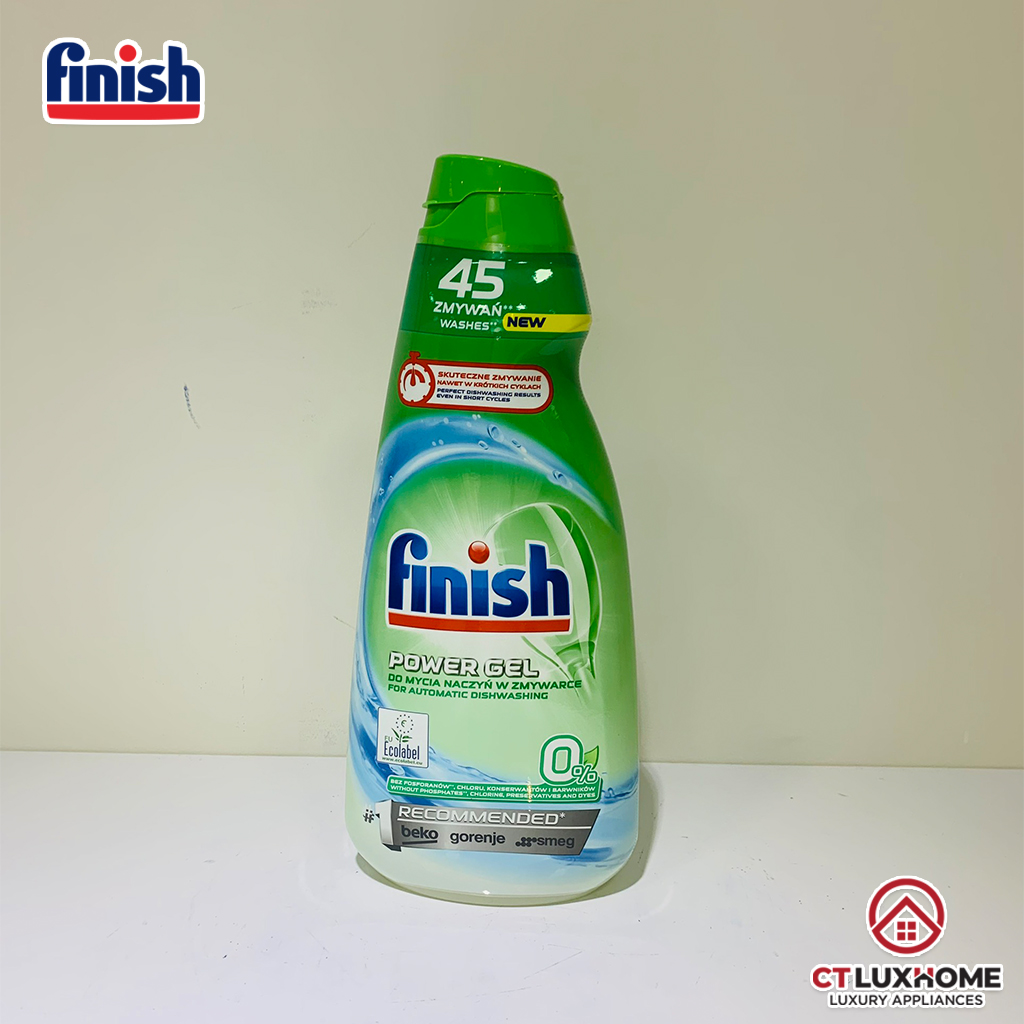 Gel rửa chén bát Finish Eco 0% PowerGel 900ml [RẺ VÔ ĐỊCH]