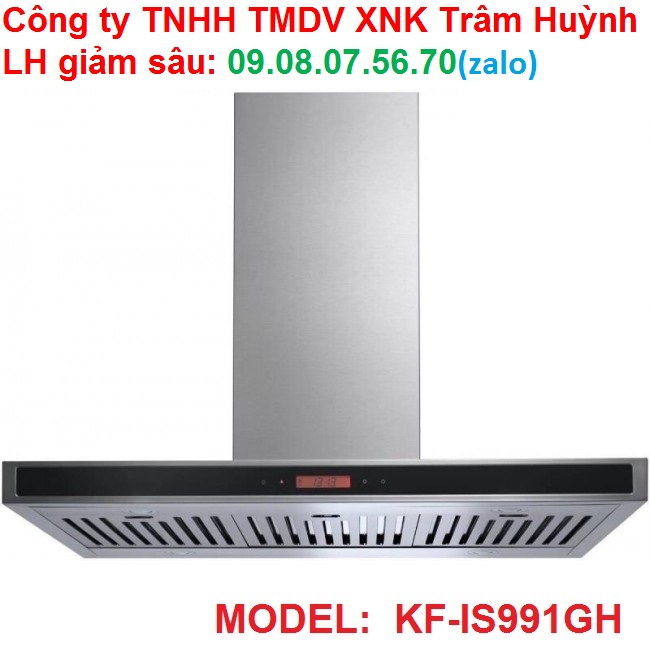 Máy hút mùi độc lập kaff kf-is991gh - lh giảm giá