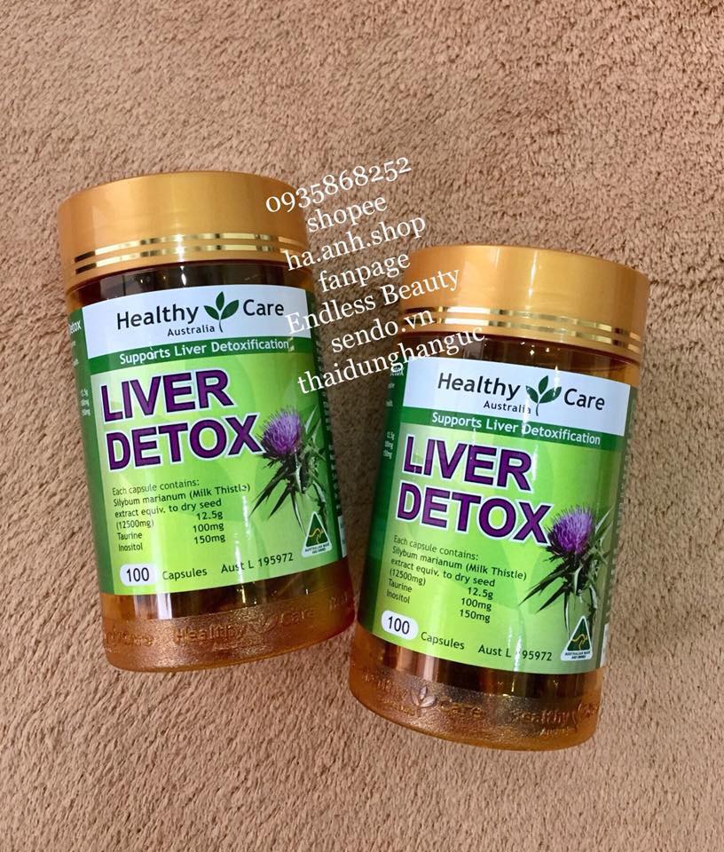 Liver Detox Healthy Care 100 viên