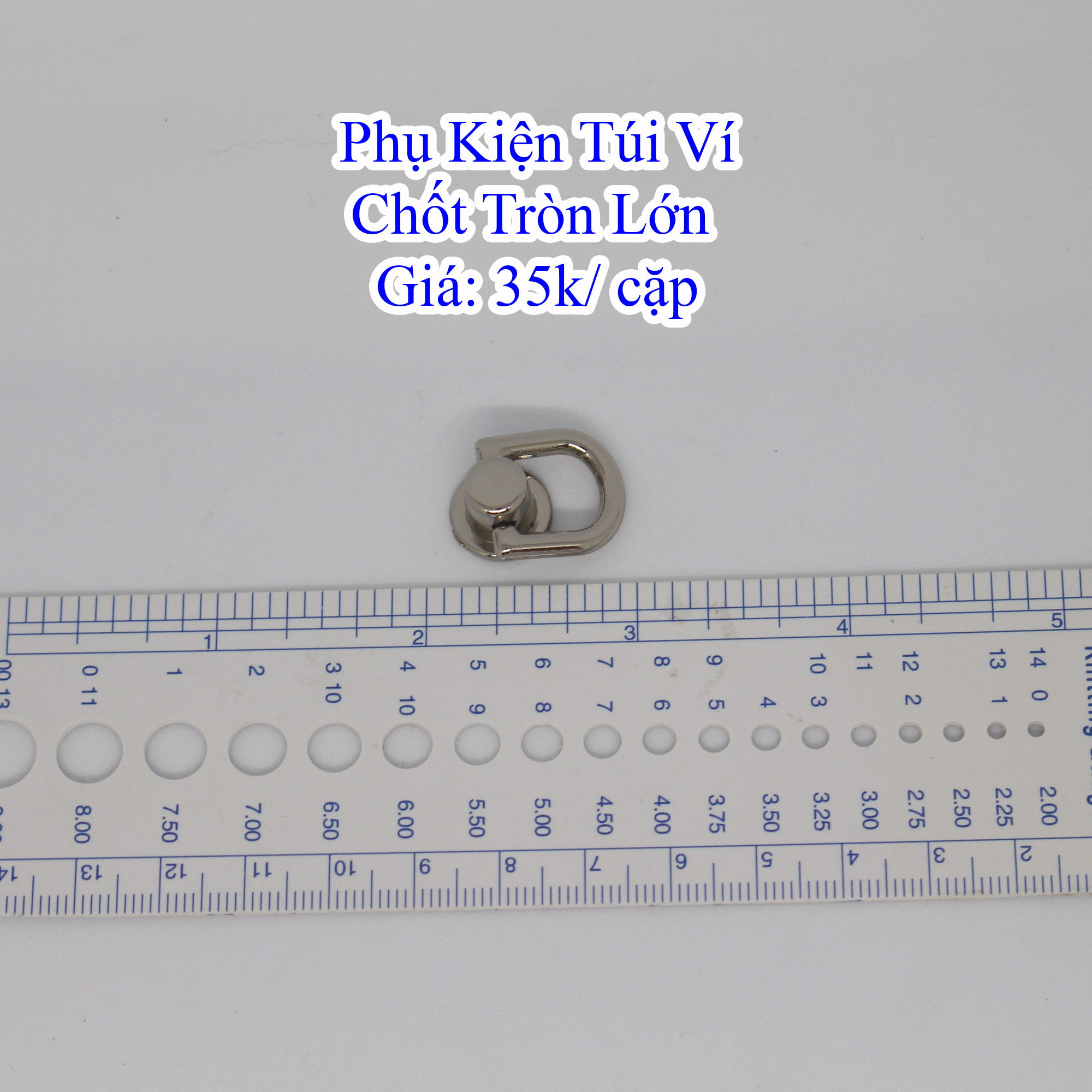 Chốt tròn lớn làm túi xách (35k/cặp)