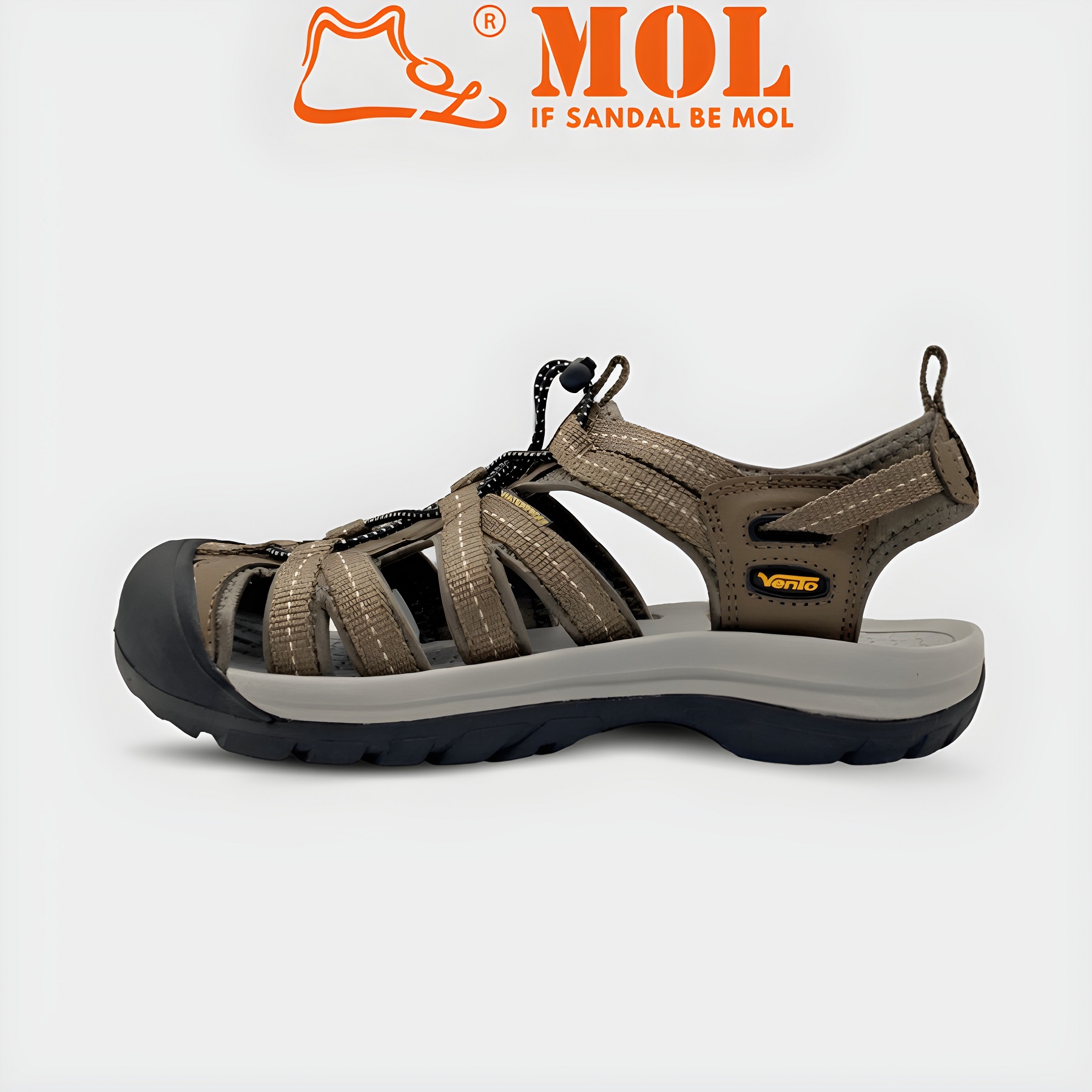 Giày sandal nam bít mũi Vento SD08003 có big size 44