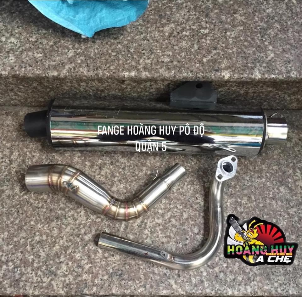 Pô CBR RL Pháp 1:1 + Cổ 2 Khúc Honda Vario Click Thái