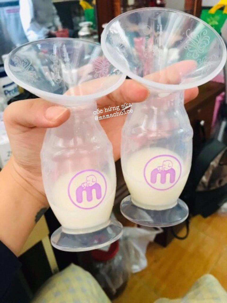 CỐC HỨNG SỮA SILICONE MAMA'S CHOICE CHÍNH HÃNG
