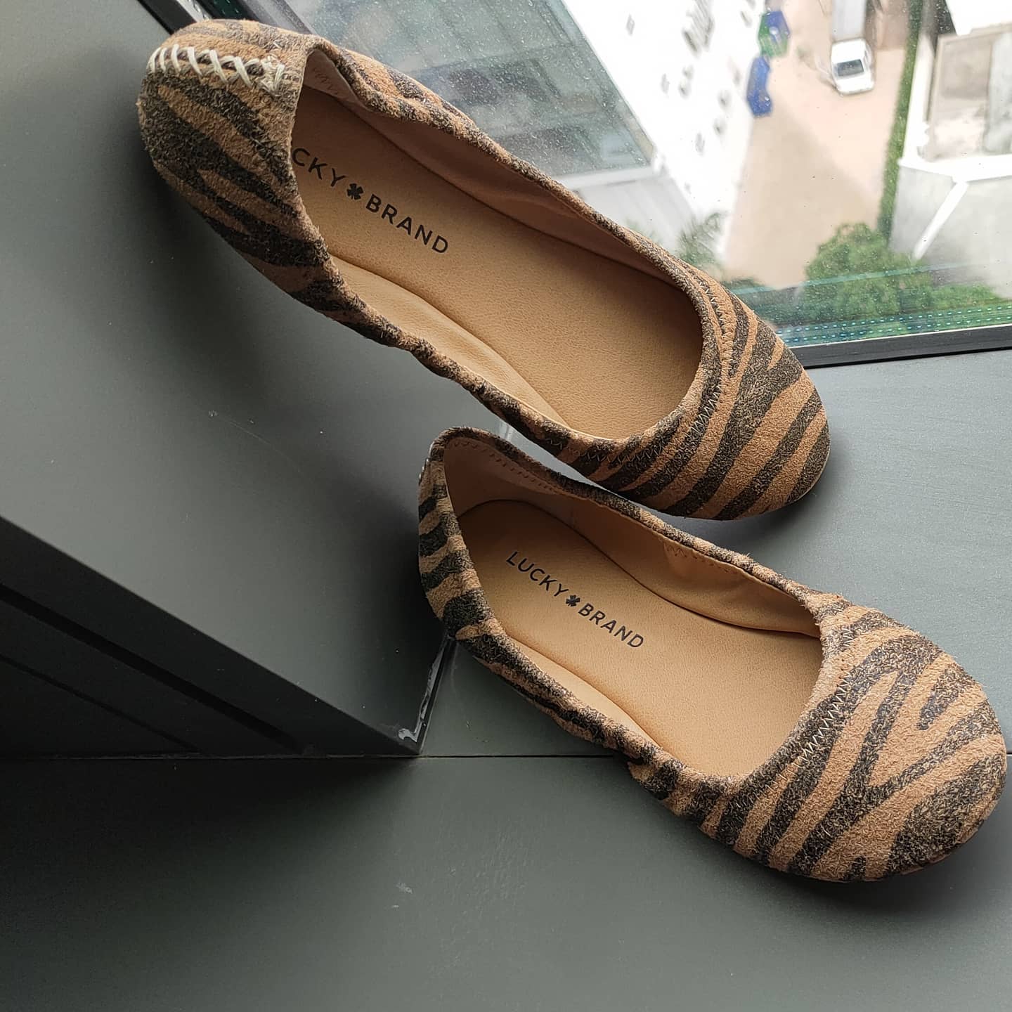 Giày bệt lucky brand, full box, authenic