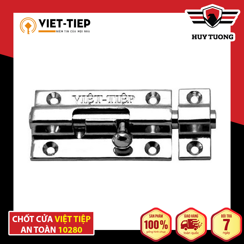 Chốt ngang an toàn Việt Tiệp 100% Inox không gỉ cao cấp 8 x 3cm - Huy Tưởng