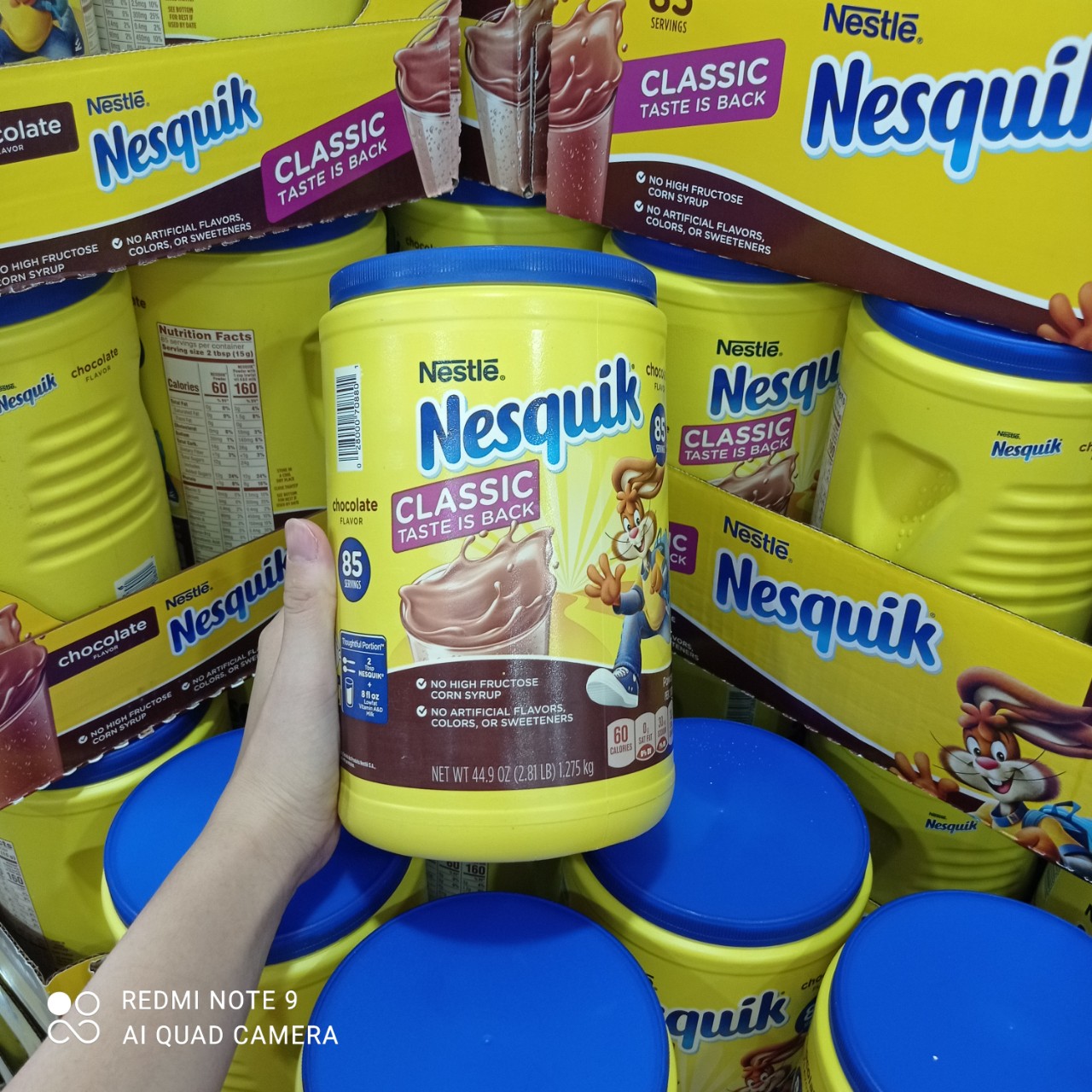 Sữa Bột Socola Nesquik 1.275kg - Mỹ date 2024