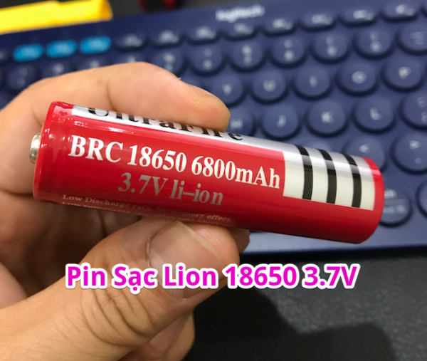 Pin Sạc Li-Ion 18650 - 3.7v 6800 Mah - Pin 18650 Dùng Cho Đèn Pin, Quạt , Sạc...