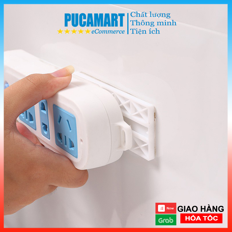 [HCM]Móc Treo Ổ Cắm Điện, Cục Phát Wifi Dán Tường Không Cần Khoan Đục Gọn Gàng Ngôi Nhà - PucaMart