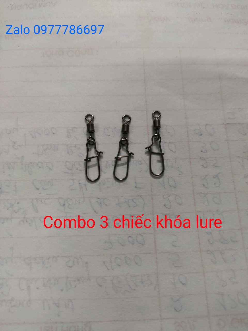 combo 3 chiếc khóa link móc mồi câu lure