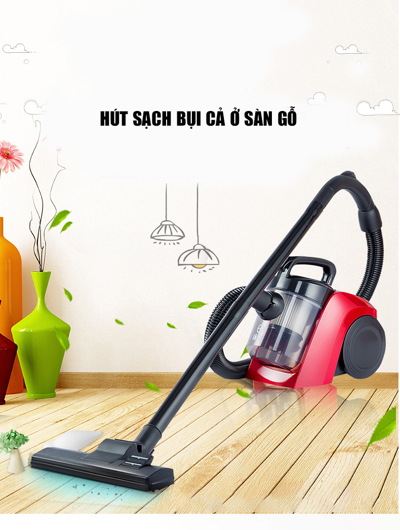 Máy hút bụi gia đình công suất 1000W, máy hút bụi cầm tay đa năng với nhiều đầu hút tiện lợi và phạm vi làm việc rộng, bảo hành 2 năm, lỗi đổi mới trong 7 ngày đầu nhận hàng