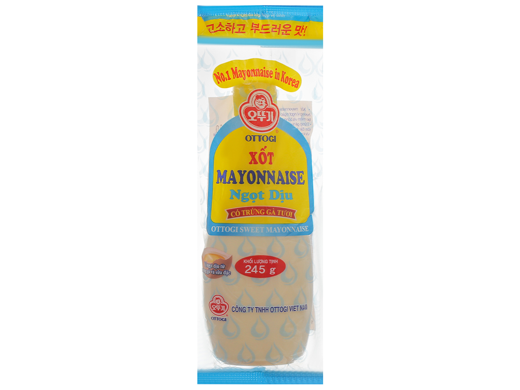 Xốt mayonnaise Ottogi ngọt dịu chai 245g