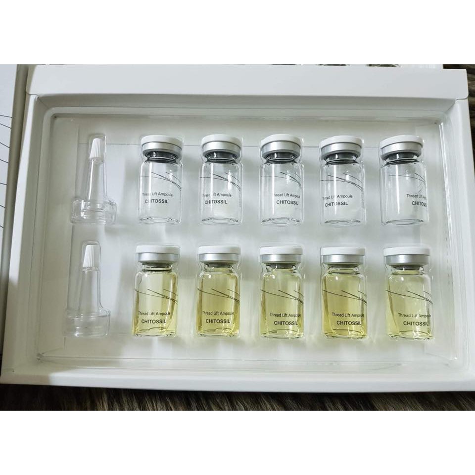 [HCM]Chitossil  CẤY CHỈ TƠ TẰM nâng cơ xóa nhăn set 5 cặp