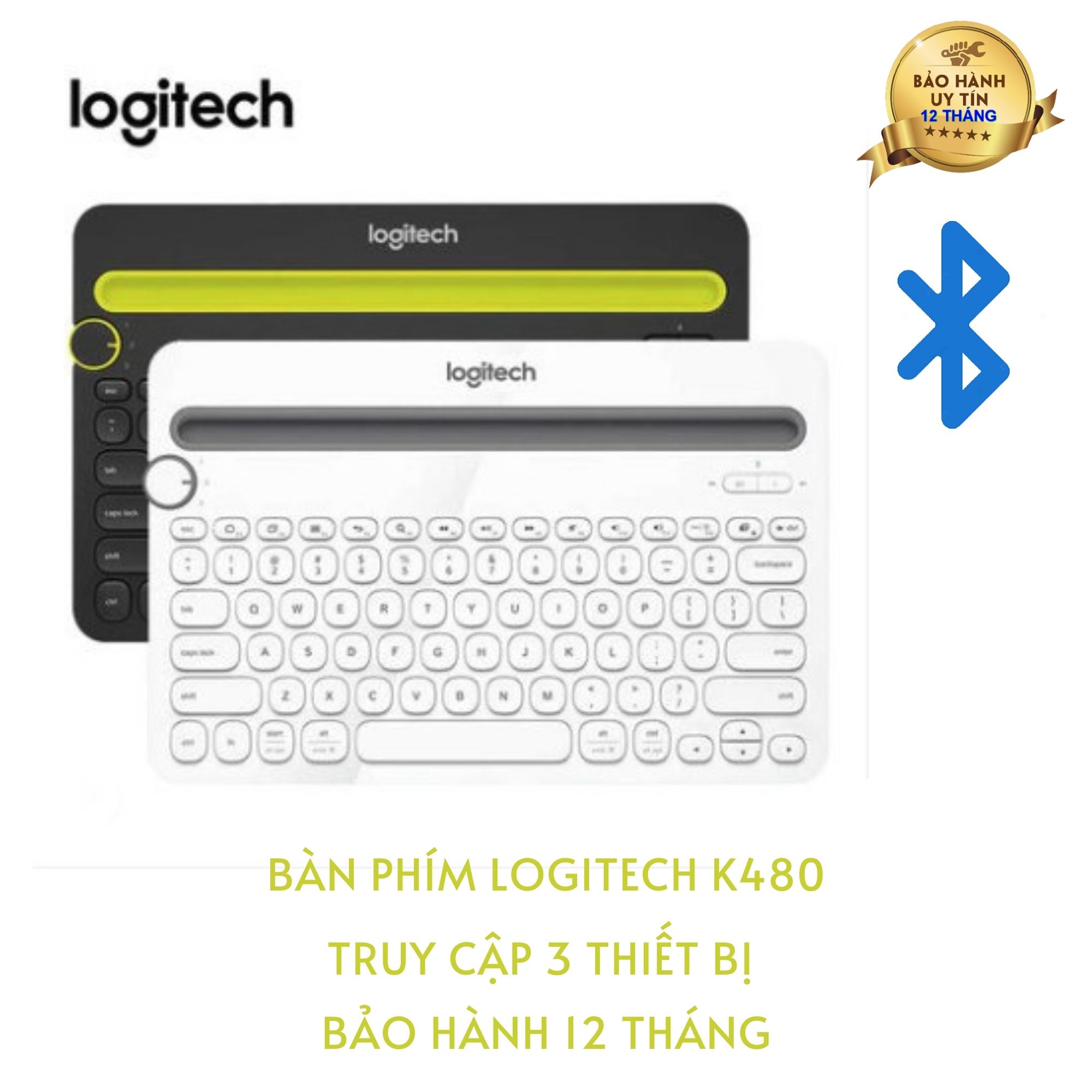 BÀN PHÍM BLUETOOTH ĐA THIẾT BỊ K480 (K480 BLUETOOTH MULTI-DEVICE KEYBOARD)
