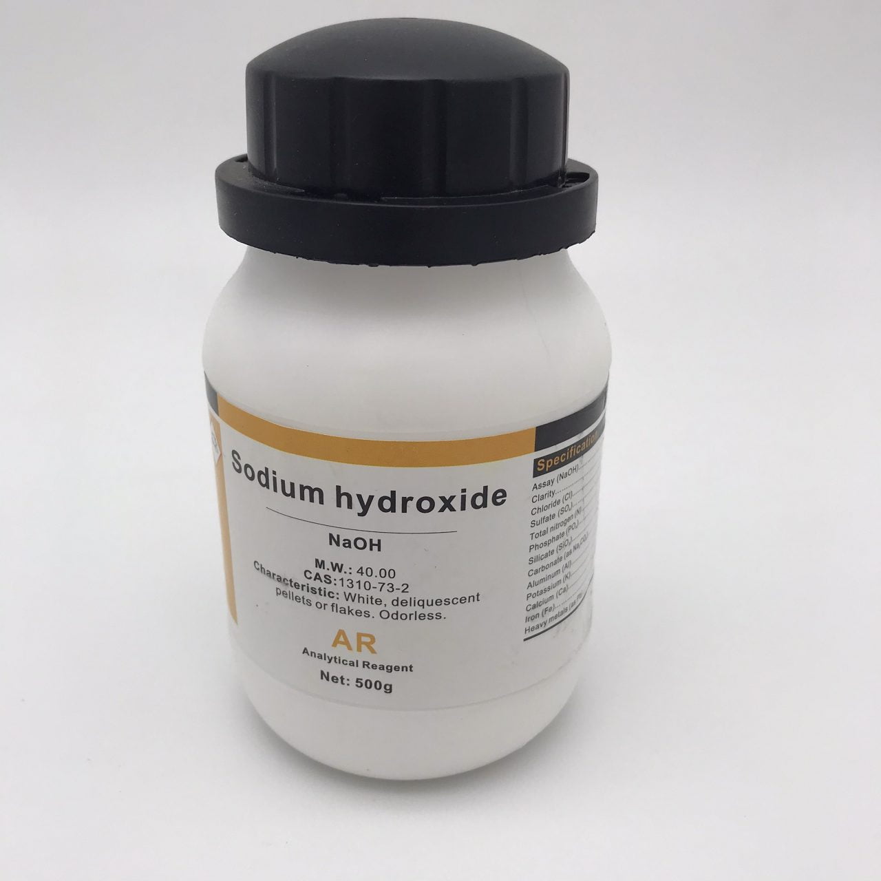 Xút bột Natri hydroxit Sodium hydroxide lọ 500g