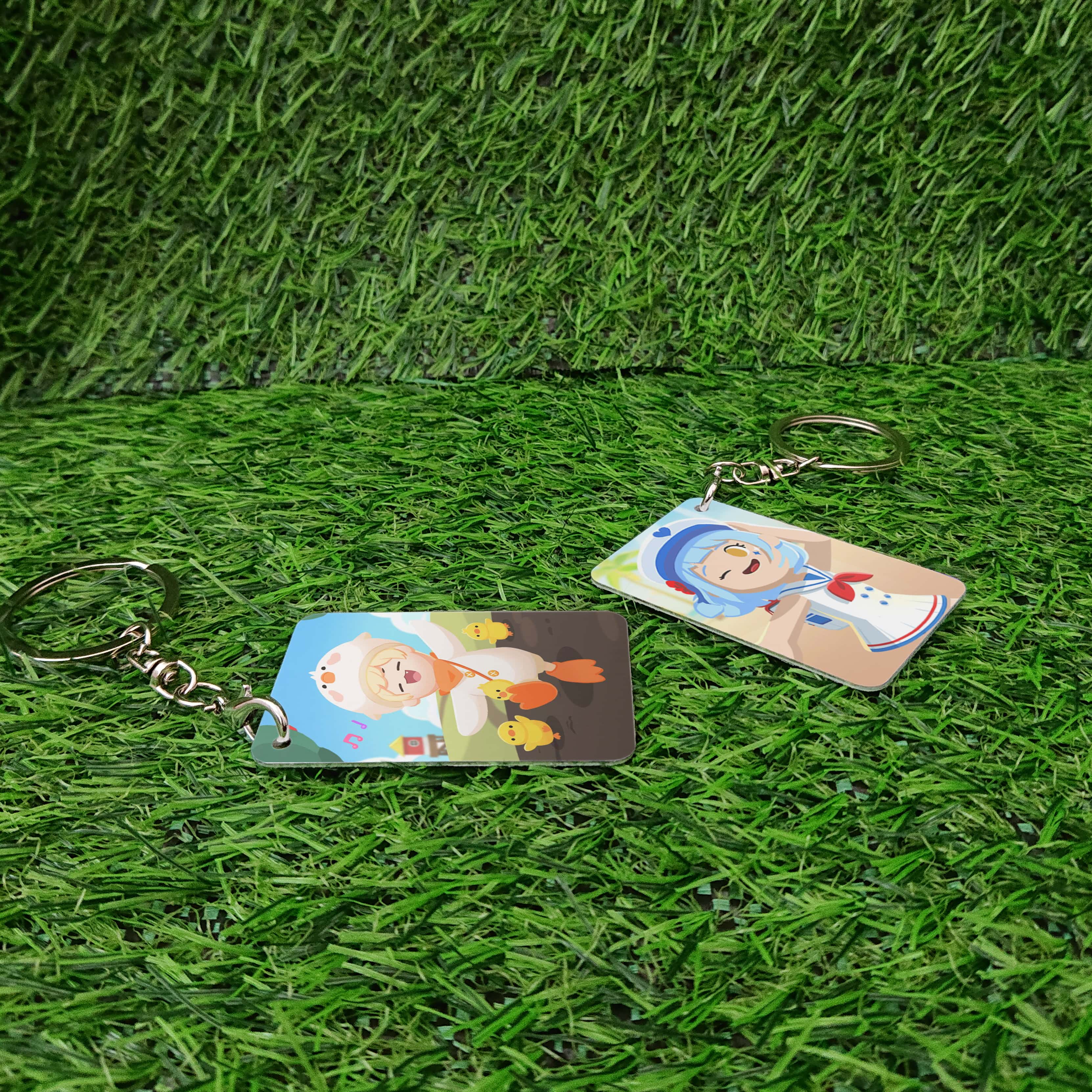 Móc Chìa Khóa Play Together Hai Mặt Thời Trang (nhiều mẫu)