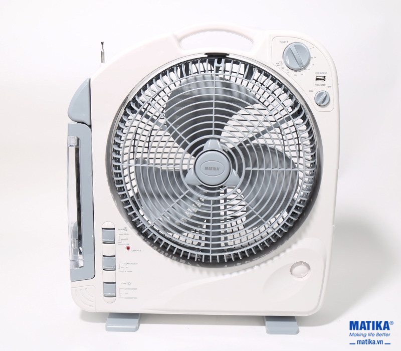 Quạt sạc điện MATIKA MTK-6315 4IN1