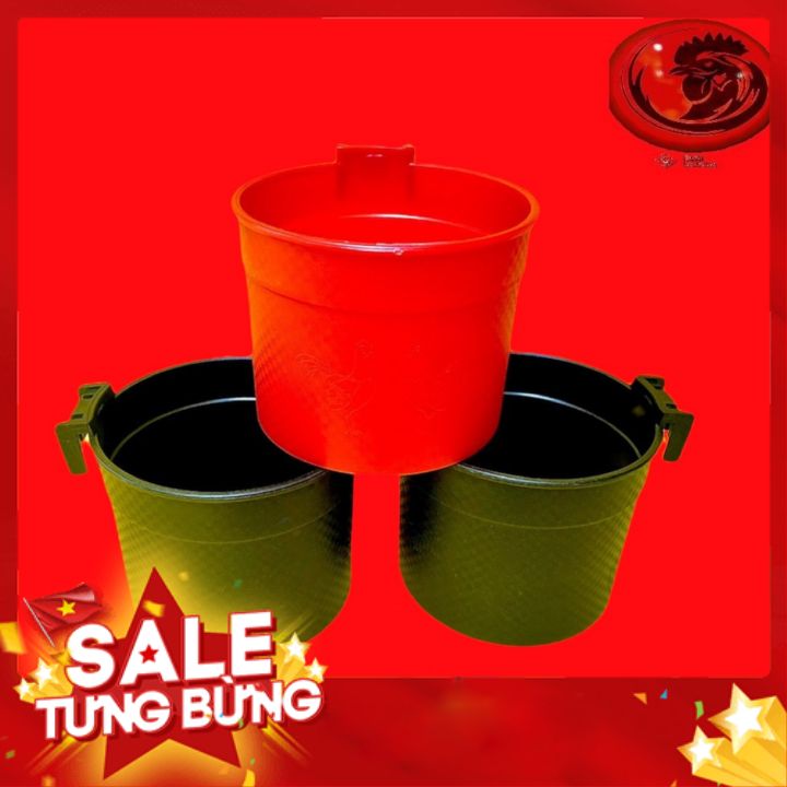MÁNG TRÒN dành cho gà nòi KT (R12XC10) ĐEN ĐỎ