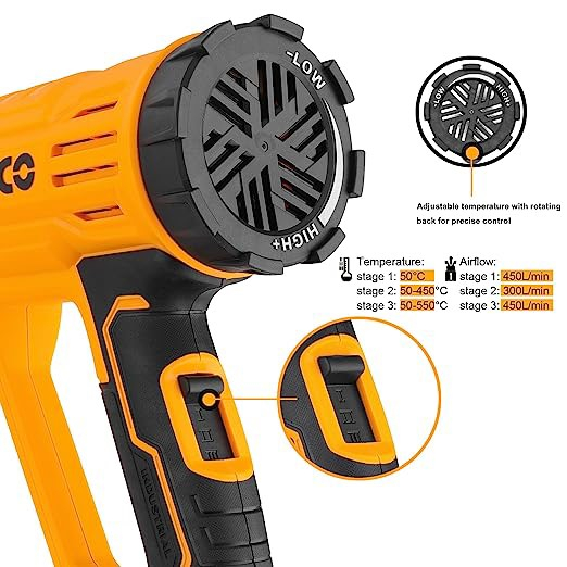 Máy khò nhiệt , máy thổi nóng 2000W Ingco HG200047