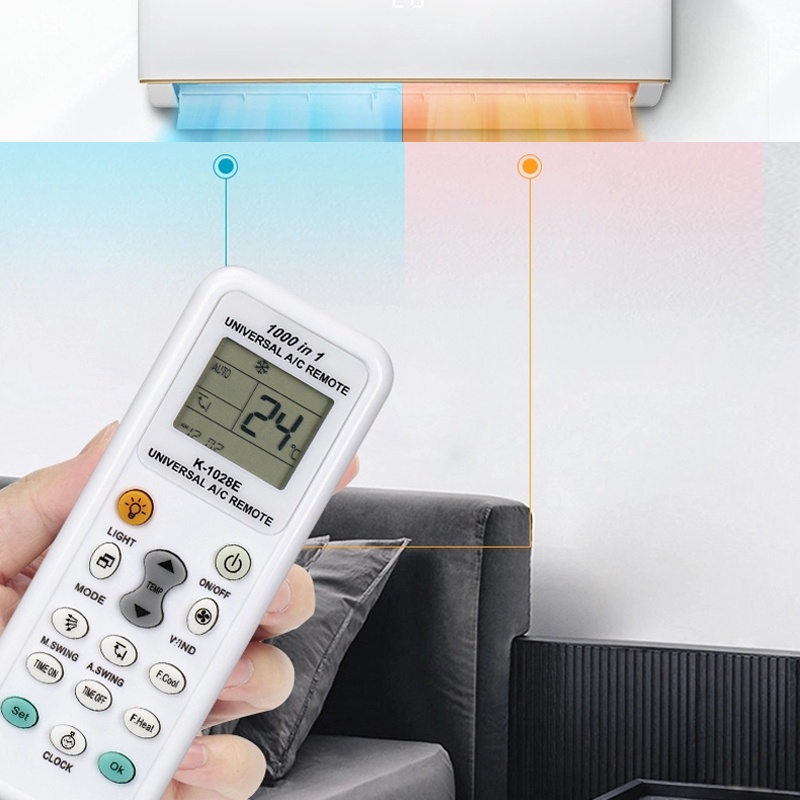 Universal Air Conditioner Remote Control Compact Low Power Consumption