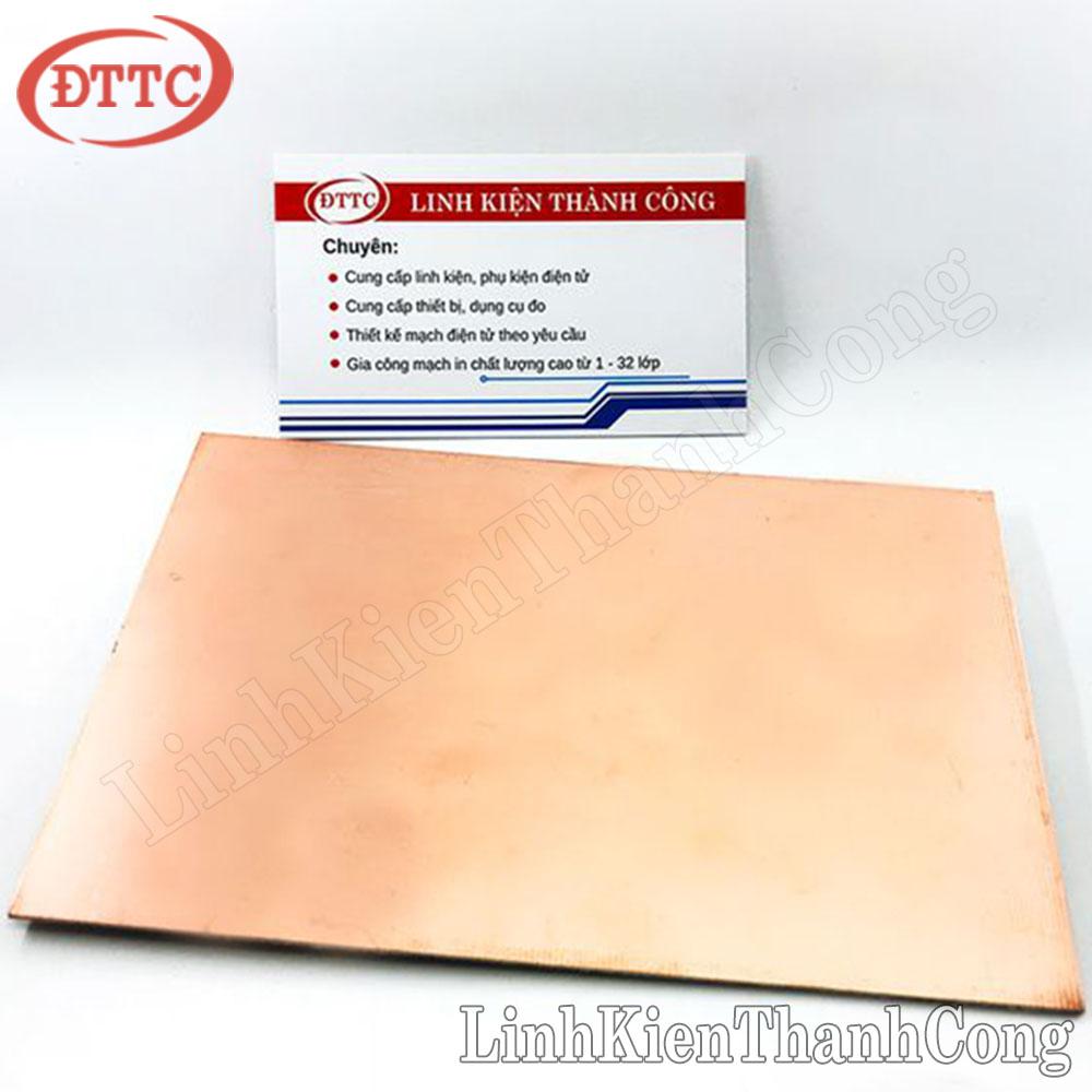 Phíp Đồng FR4 1.6mm 10x15cm 2 mặt (Phíp Thủy Tinh)