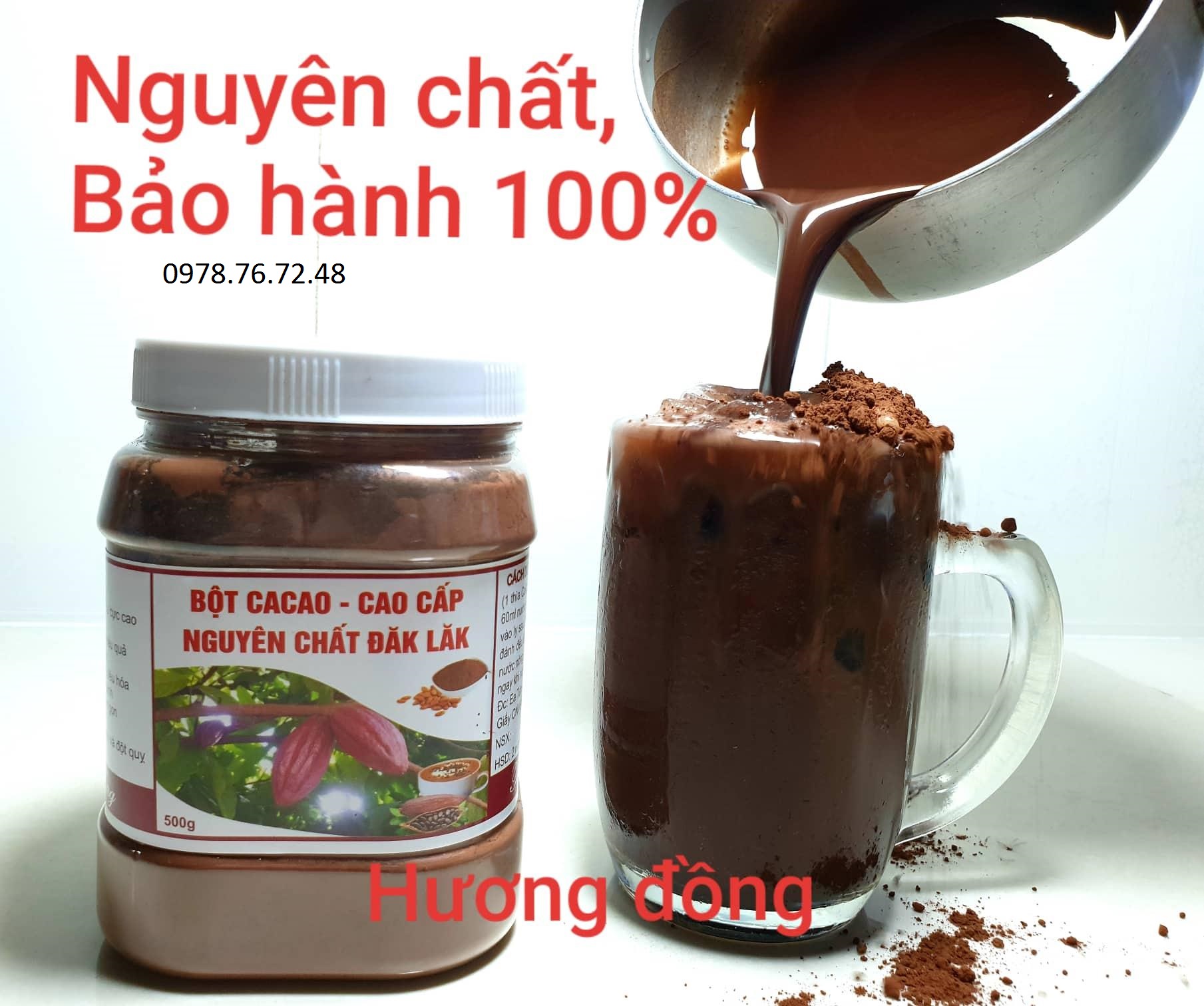 [hot]Bột cacao Dak Lak nguyên chất 500g