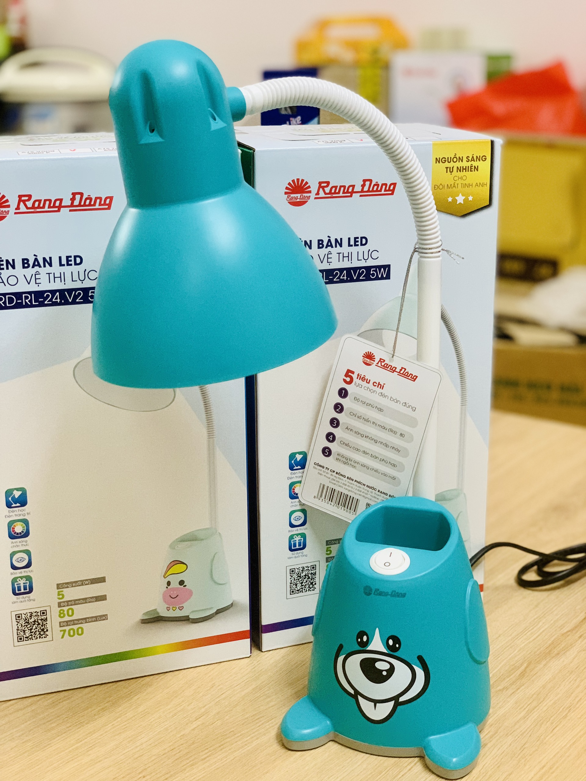 Đèn bàn Bảo vệ Thị lực Rạng Đông Model: RD-RL-24.LED