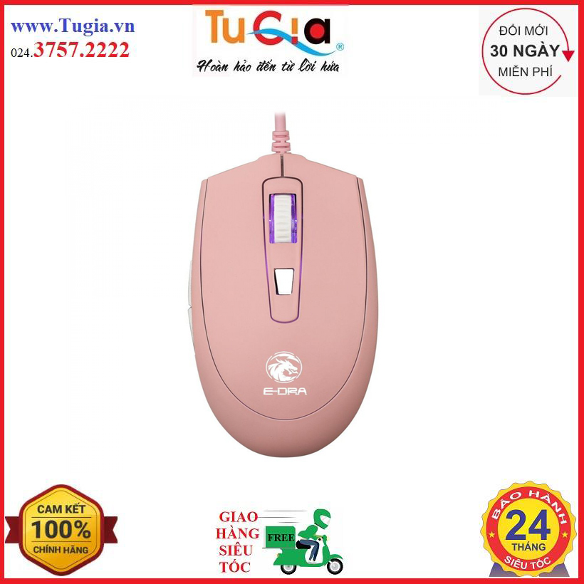 Chuột chơi game e-dra em614 optical usb - hàng chính hãng