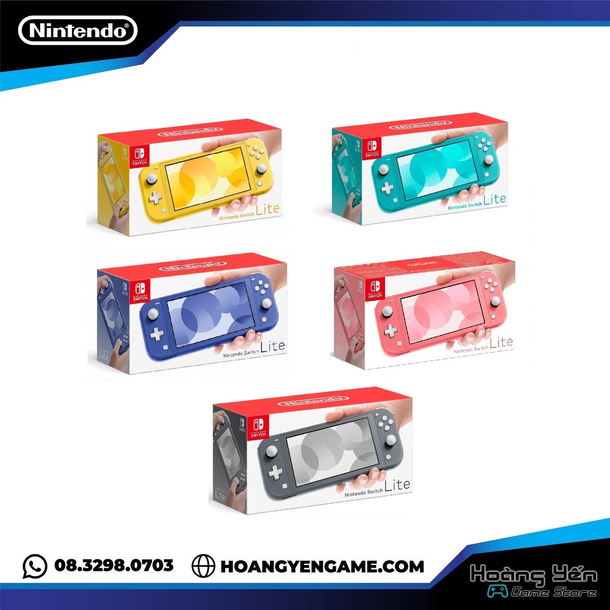 [HCM][Trả góp 0%]Máy Nintendo Switch Lite Chính Hãng Đủ Màu