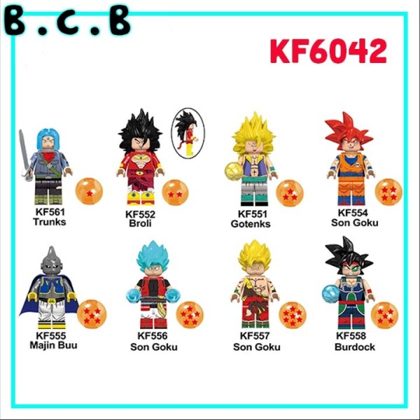 KF6042 (CÓ SẴN) -Đồ chơi lắp ráp minifigures và lego trong anime Bảy viên ngọc rồng Dragon Ball - Đồ chơi lắp ráp minifigures và non lego mô hình lắp ráp sáng tạo