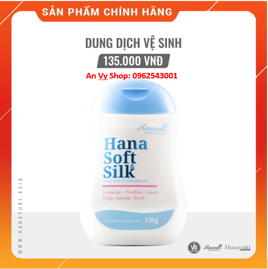 [ CHÍNH HÃNG] Dung Dịch Vệ Sinh Phụ Nữ Hana Soft Silk Hanayuki [date 2023]