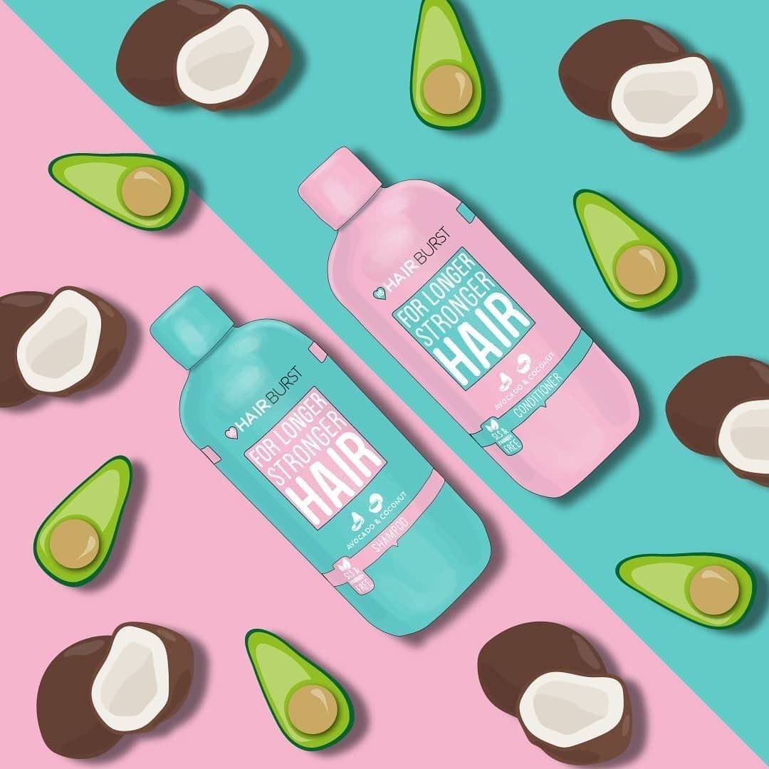 Combo Hairburst Kích Thích Mọc Tóc (Set Dầu Gội 350ml & Dầu Xả 350ml + Xịt Dưỡng Tóc 125ml)
