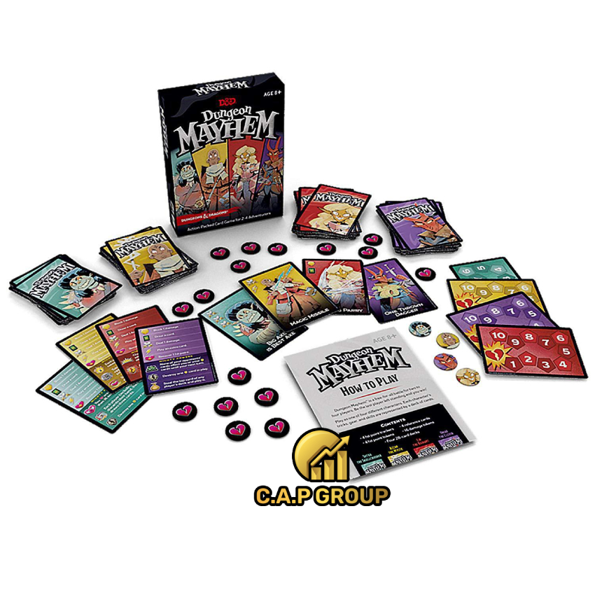 Set game card cards board game Dungeon mayhem & Dragons