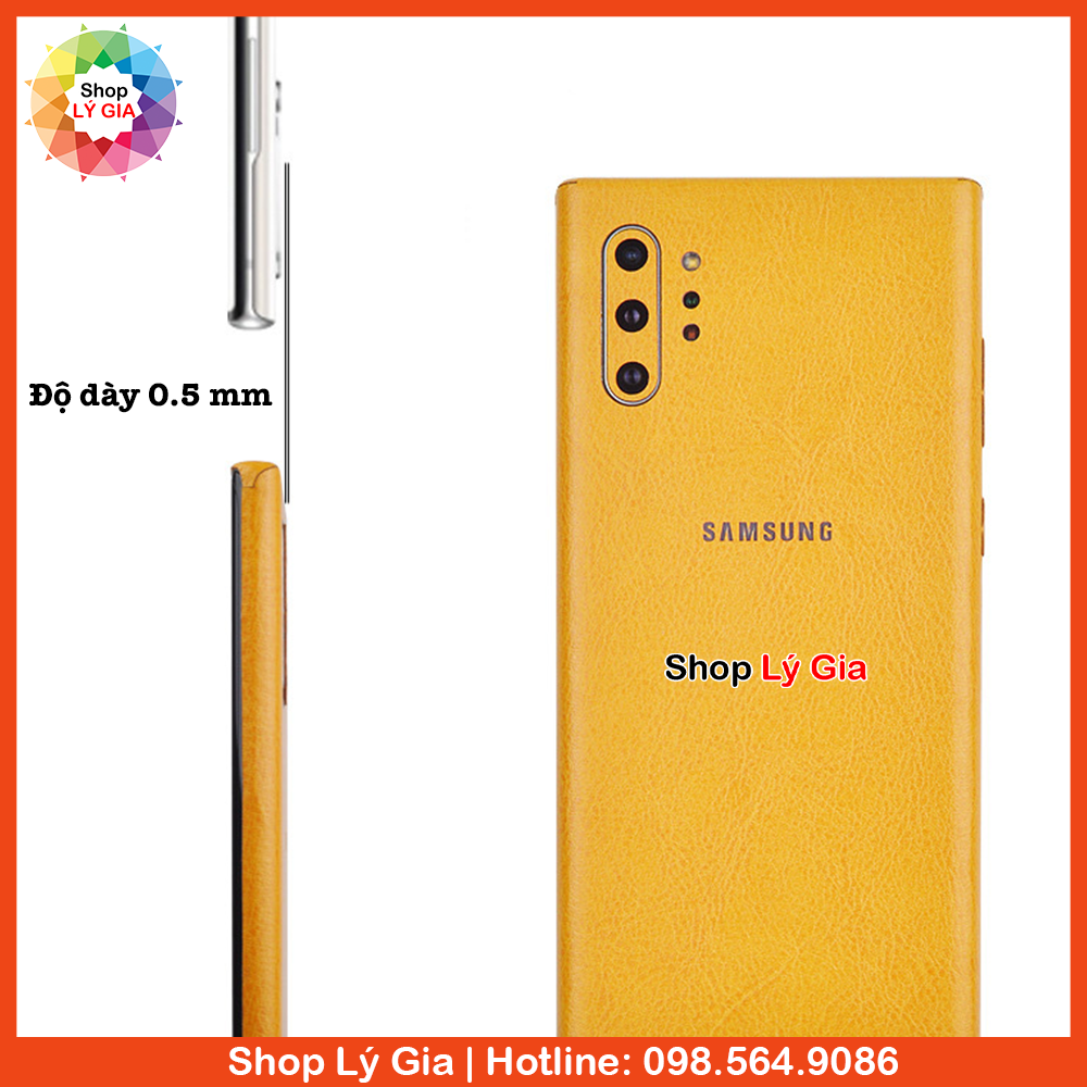 Miếng dán da cho Galaxy Note 20 Ultra / Note 20 / Note 10 Plus / Note 10