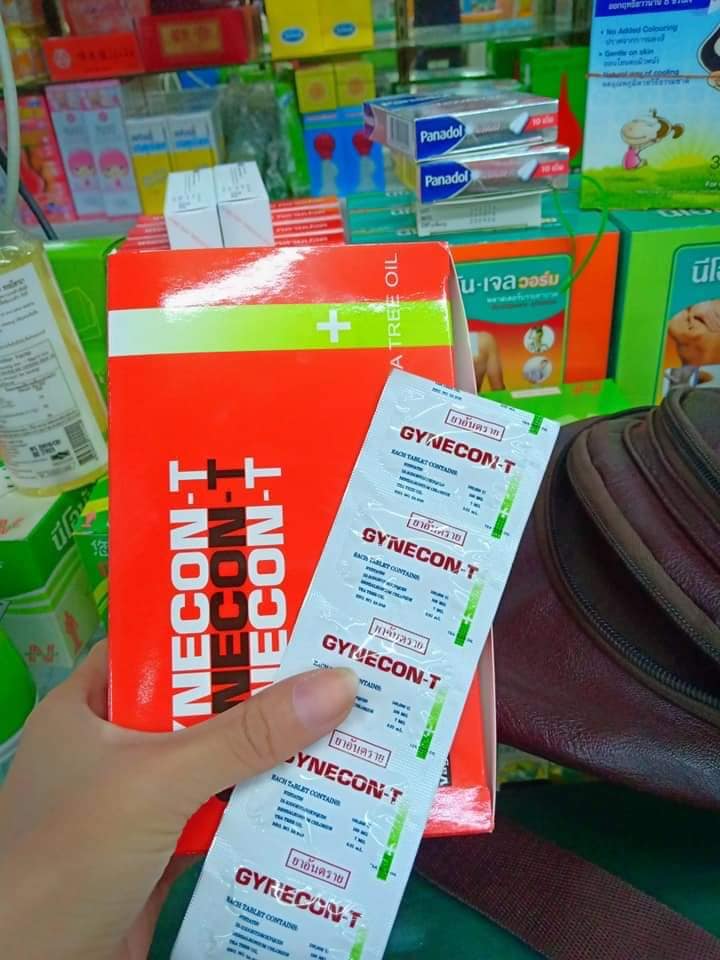 Combo 5 vỉ Viên đặt Phụ Khoa GYNECON Thái Lan (Hương Trà Xanh)