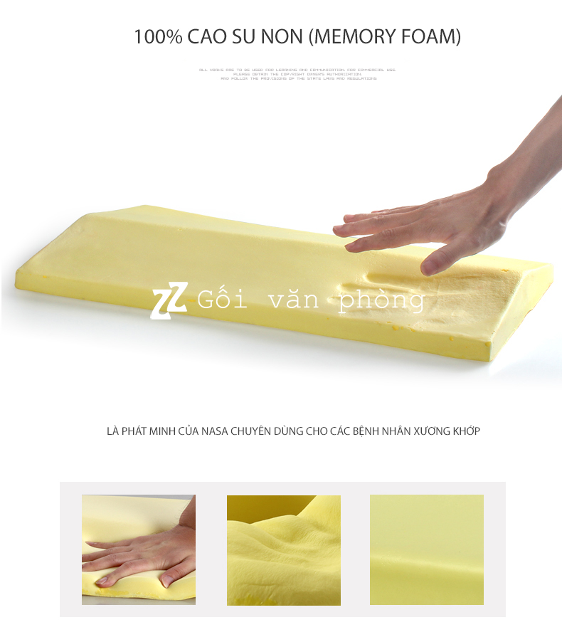 Gối kê lưng bà bầu cao su non GLN-01
