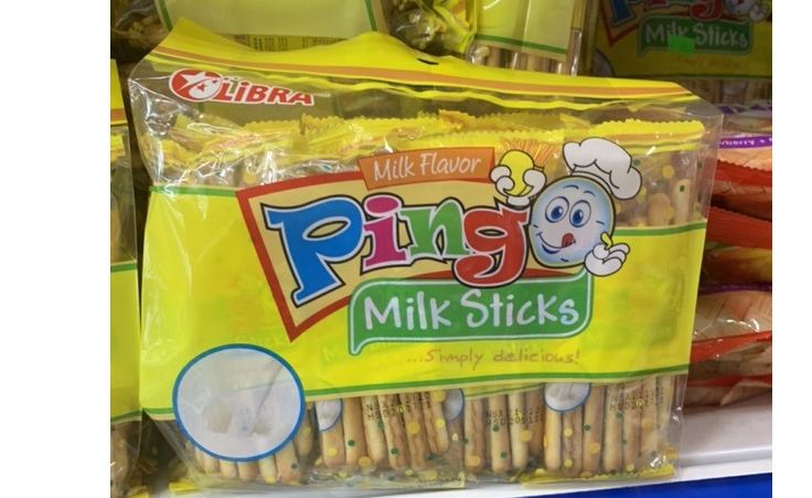 Bánh Quy Sữa PinGo Milk Sticks LiBRA Túi 525g 12 gói nhỏ x 43,75g gói