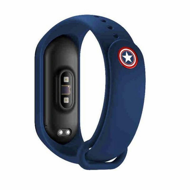 Dây Đeo Miband 3 / Mi Band 4 Nút Avengers ( Iron Man, Captian) Loại