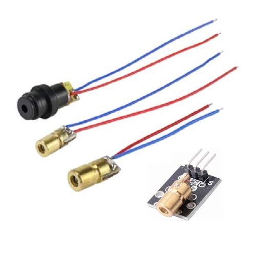 [5 cái] Đầu phát laser 5V mini (6mm)