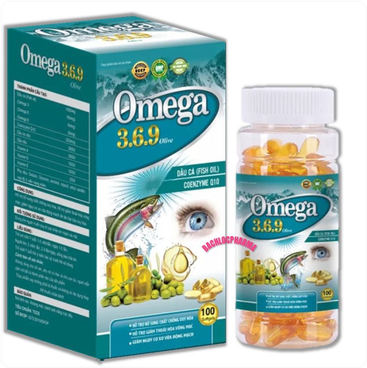 Viên uống dầu cá O.m.e.g.a 3.6.9 Oliver phòng ngừa bệnh tim mạch và tai