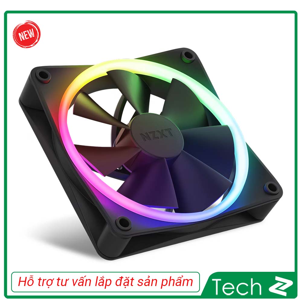 Bộ 3 Fan NZXT F120 RGB Triple Pack (3 x 120mm | Màu Đen | HUB)