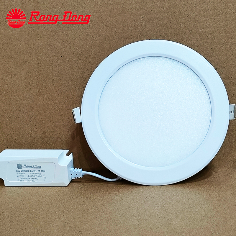 Đèn LED Panel tròn PT04. V2 - Lỗ khoét trần 135 mm - 12W