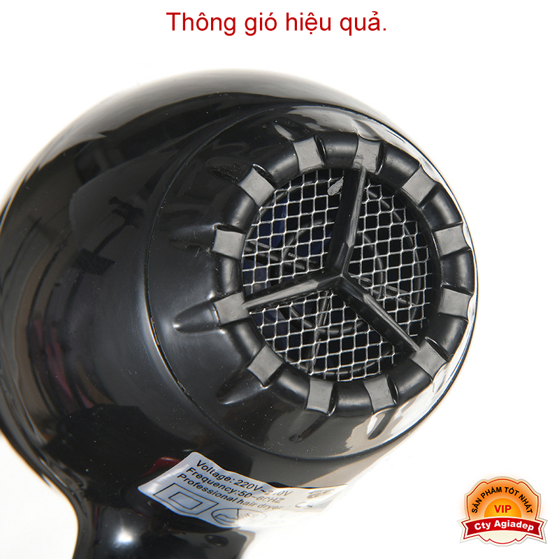 Máy sấy tóc cao cấp NOVA 6130 mạnh mẽ đa năng (Màu Đen)