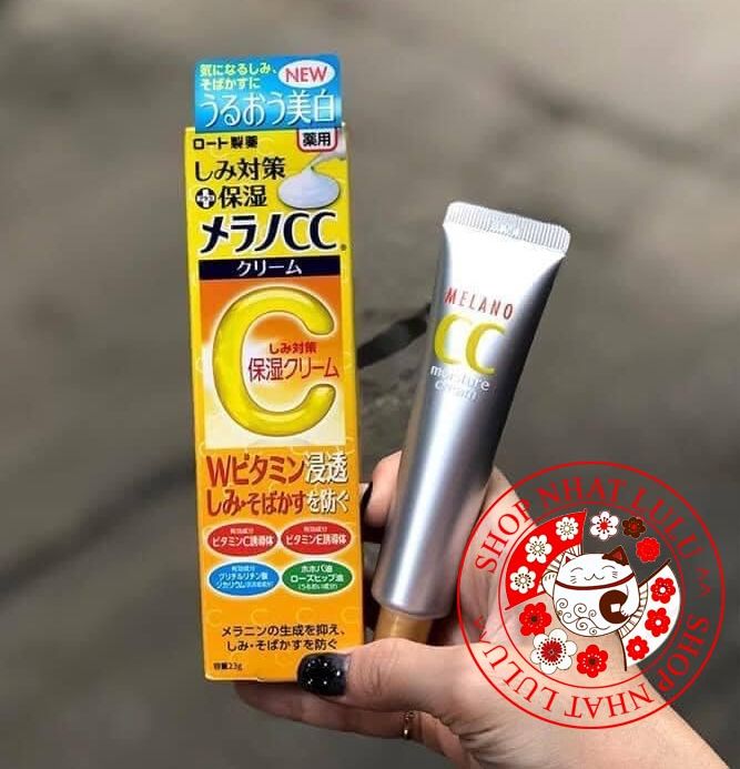 Kem dưỡng Vitamin C Melano CC Rohto Nhật Bản dạng tuýp mờ thâm mụn, sáng da