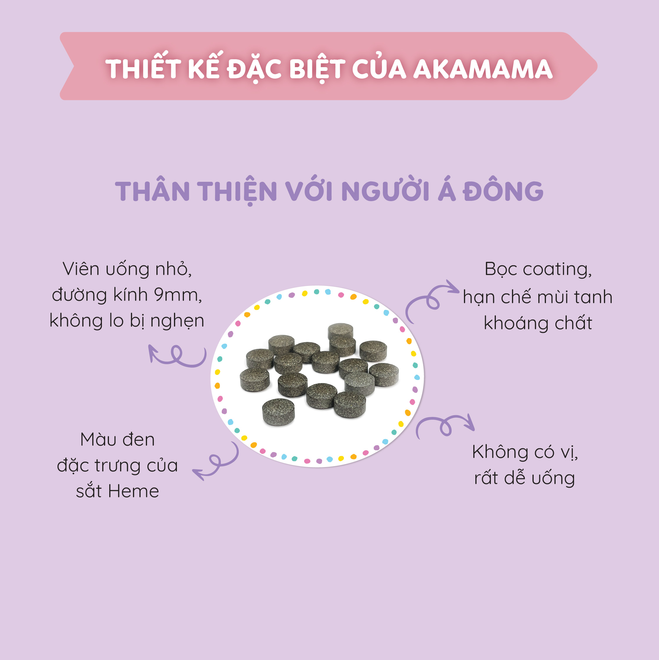[QUÀ TẶNG 150K] COMBO 2 Sắt & Vitamin + 1 DHA cho bà bầu Akamama, Nhật Bản
