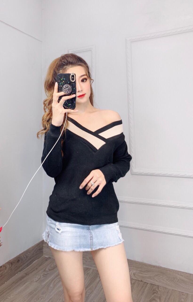 Áo len lệch vai hàng nhập cực HOT