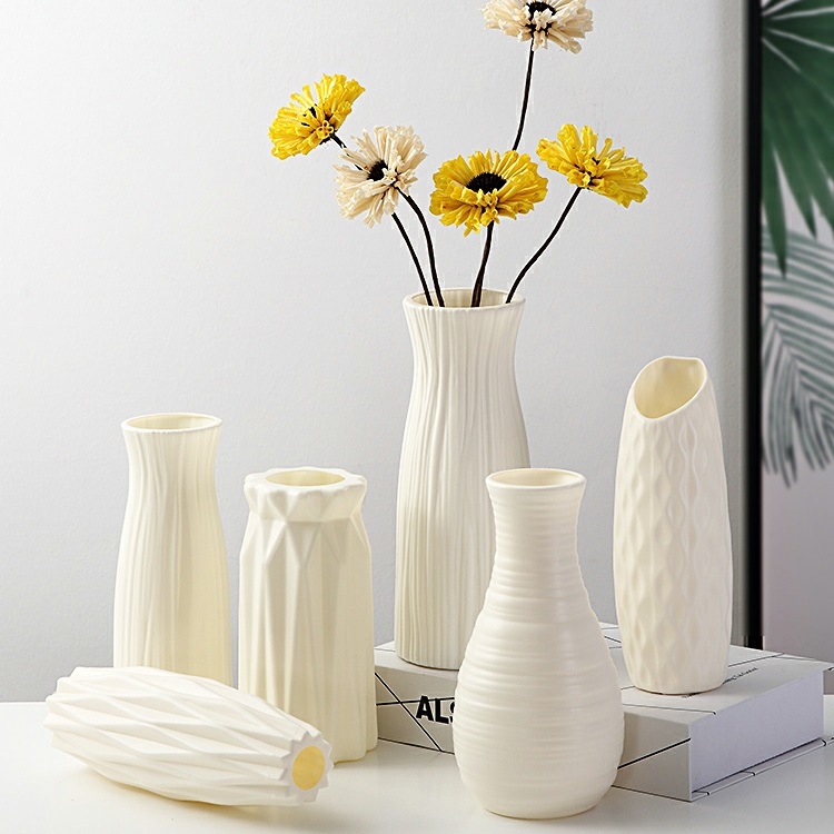 Bình hoa decor bằng nhựa giả gốm cao cấp