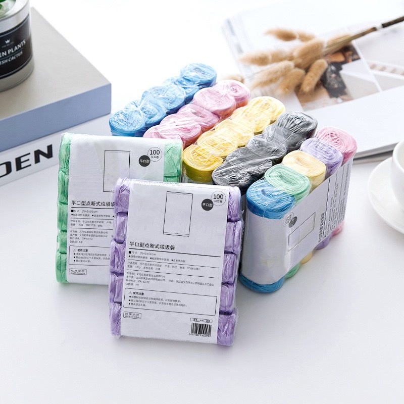 COMBO 5 cuộn túi đựng rác tự phân hủy nilon TR001